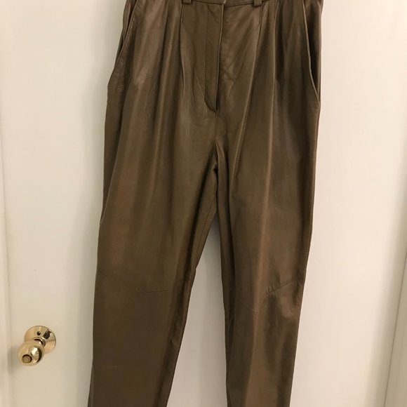 Emilio Rossi Ladies Leather Pants in size 8 - Brand New - Picture 3 of 4